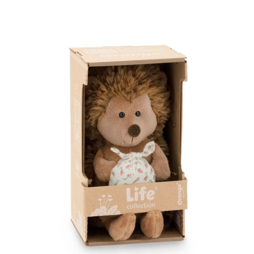 Plyšový ježek s vakem Orange toys 18 cm - Hedgehog with knapsack