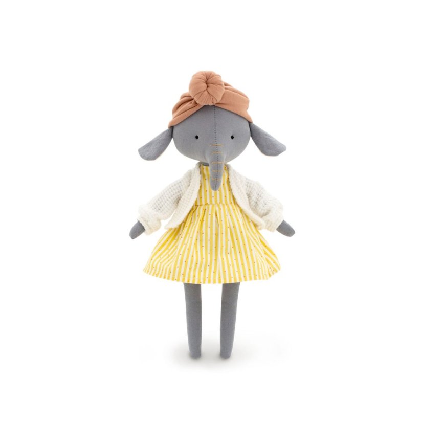 Látková slonička 30 cm Cotti Motti Orange Toys - Alice the Elephant