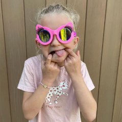 Plavecké brýle pro děti Bling2o - Pawdry Hepburn - Pink n boots 6+