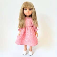 Šaty pro panenku Paola Reina a Minikane 32 cm By Loli - Romantic - Dots