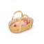 Košík pro panenku Mini Momy by Astrup - Natural 35 cm