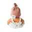 Overal a turban pro panenku Los Peques 21 cm - By Loli - Flowers