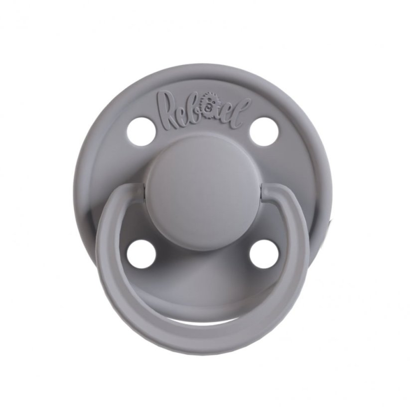 Dudlík Rebael z přírodního kaučuku 1 ks - Pewter - 0-6 měsíců (velikost 1)