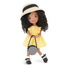 Látková panenka Orange Toys - Sweet Sisters Tina - Yellow Dress