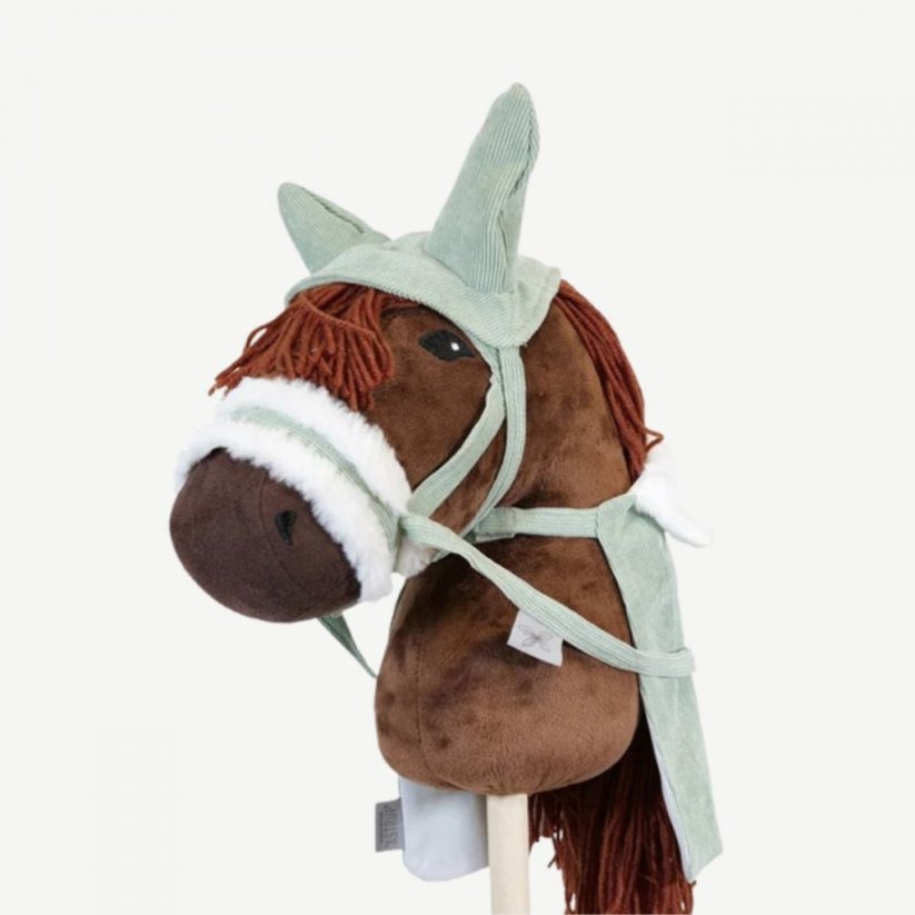 Čabraka s uzdečkou a dekou na hobby horse koníka By Astrup - Dusty Green