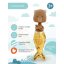 Látkový medvídek s ploutví 30 cm Cotti Motti Orange Toys - Oscar Mermaid tail