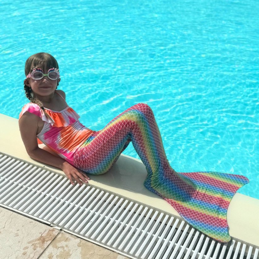 Kostým mořské panny Kuaki Mermaids - Mořský ocas a monofin ploutev - Hawaii - M 10-12 let