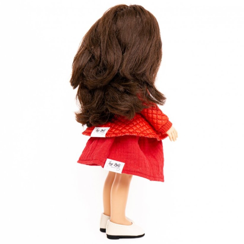 Bunda pro panenku Paola Reina a Minikane 32 cm By Loli - Peplum Red