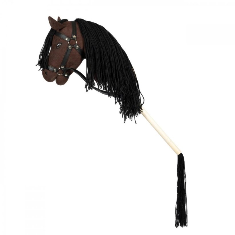 Hobby koník na tyči s ocasem By Astrup - Hobby Horse Brown