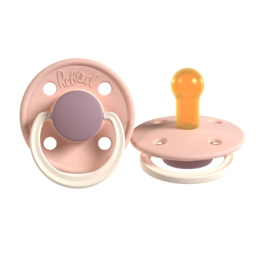 Dudlík Rebael z přírodního kaučuku 1 ks - Tornado Plum Mouse - 6-18 měsíců (velikost 2)