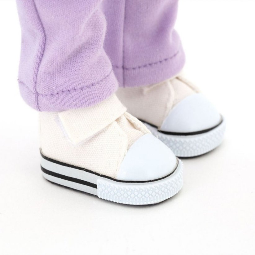 Látková panenka Orange Toys - Sweet Sisters Mia - Purple Tracksuit