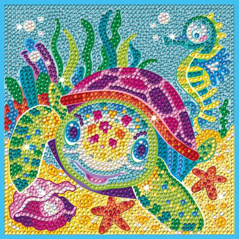 Diamantové malování želva Kitfix - Classic 6+