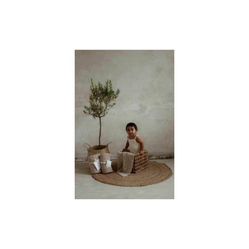 Deka ze 100% merino vlny My Memi - Vines Collection - Cream