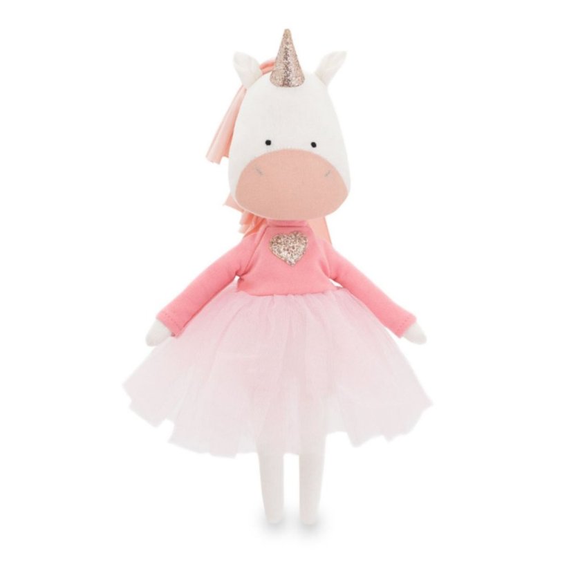 Látkový jednorožec 30 cm Cotti Motti Orange Toys - Daphne