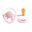 Dudlík Rebael z přírodního kaučuku 1 ks - Snowy Soft Flamingo - 0-6 měsíců (velikost 1)