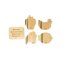 Set čtyř dřevěných prkýnek pro děti By Astrup - Cutting Board Set