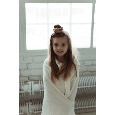 Luxusní dětská osuška s kapucí My Memi - Boho Leaves - Cream