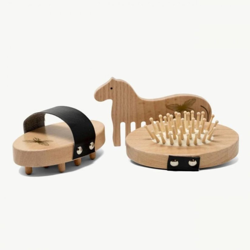 Dřevěný set pro krmení a péči o koně By Astrup - Hobby Horse
