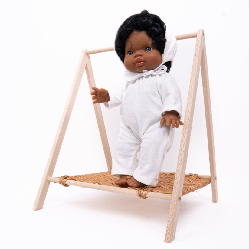 Overal pro panenku 34 cm By Loli - Vintage Baby - Light Cream