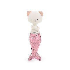 Látková kočička s ploutví 30 cm Cotti Motti Orange Toys - Christy Mermaid tail