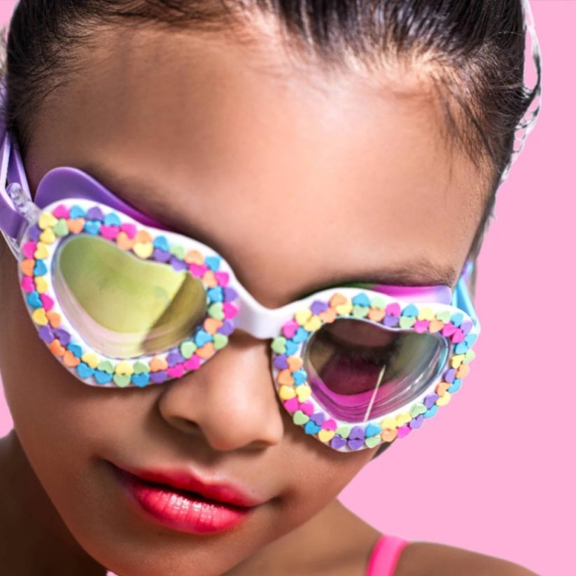 Plavecké brýle pro děti srdíčka Bling2o - Confection - Be true pink 3+