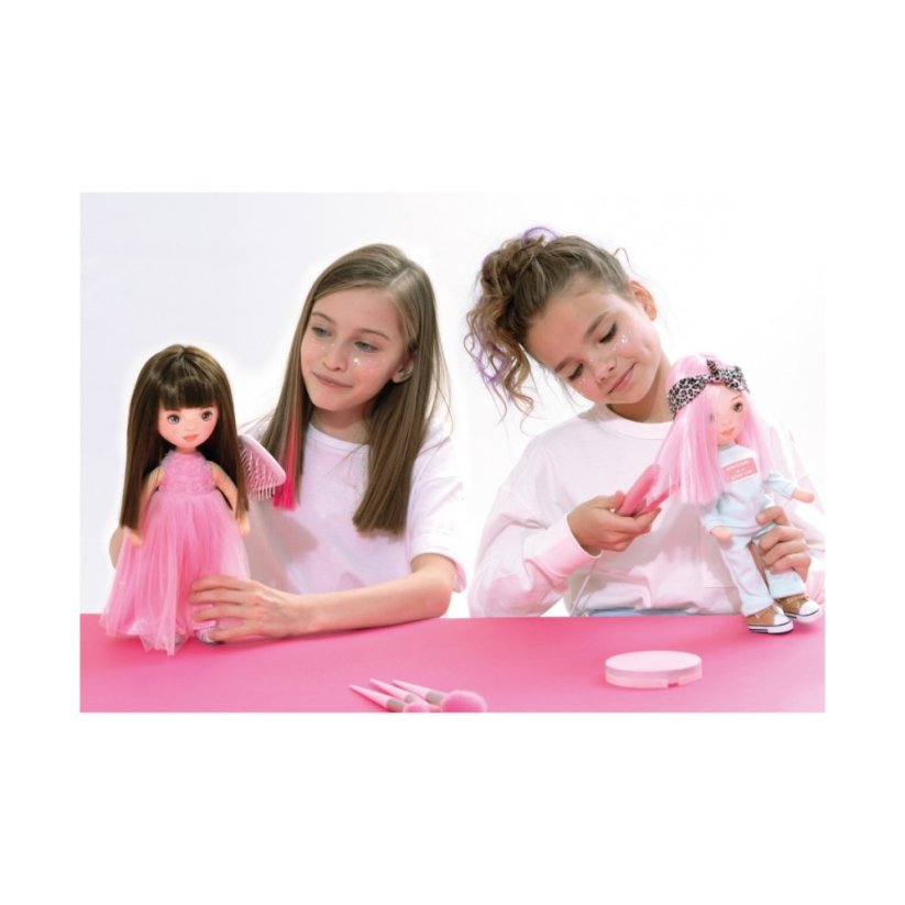 Látková panenka Orange Toys - Sweet sisters Tina - Pink Tracksuit