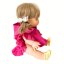 Pončo pro panenku 34 cm By Loli - Frill - Fuchsia