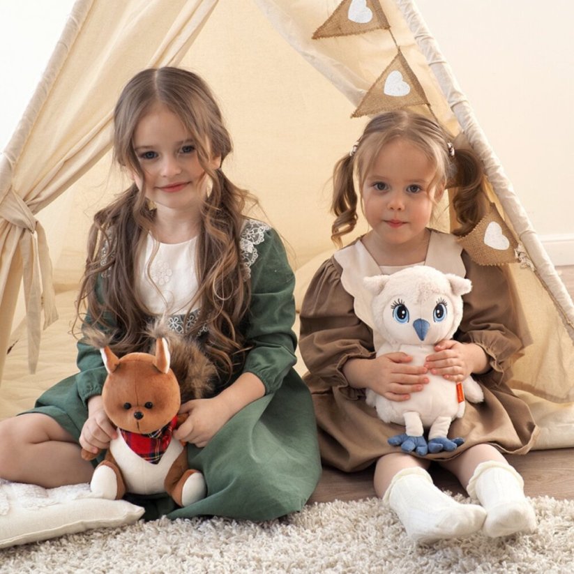 Plyšová sovička Orange toys 25 cm - Owl Sonya Creme dress