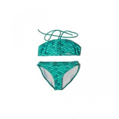 Kostým mořské panny Kuaki Mermaids - ocas, monofin ploutev a plavky - set 4 ks - Star Pink - XS 6-8 let