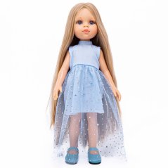 Šaty pro panenku Paola Reina a Minikane 32 cm By Loli - Glittery blue