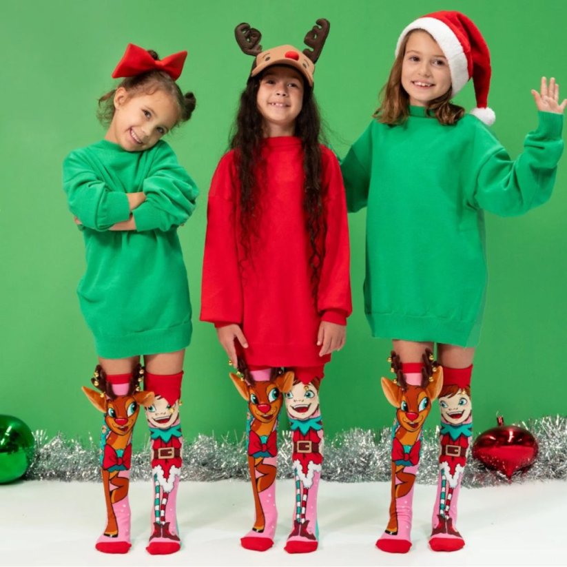 Podkolenky MADMIA - Reindeer and Elf - 6 - 99 let