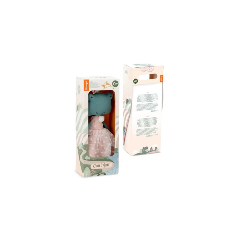Látková žabka 30 cm Cotti Motti Orange Toys - Fiona The Frog