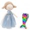 Látková ovečka s extra ploutví 30 cm Cotti Motti Orange Toys - Zoe / Mermaid tail