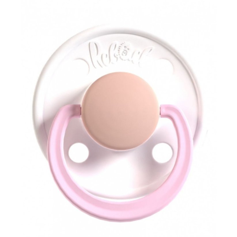 Dudlík Rebael z přírodního kaučuku 1 ks - Snowy Soft Flamingo - 0-6 měsíců (velikost 1)