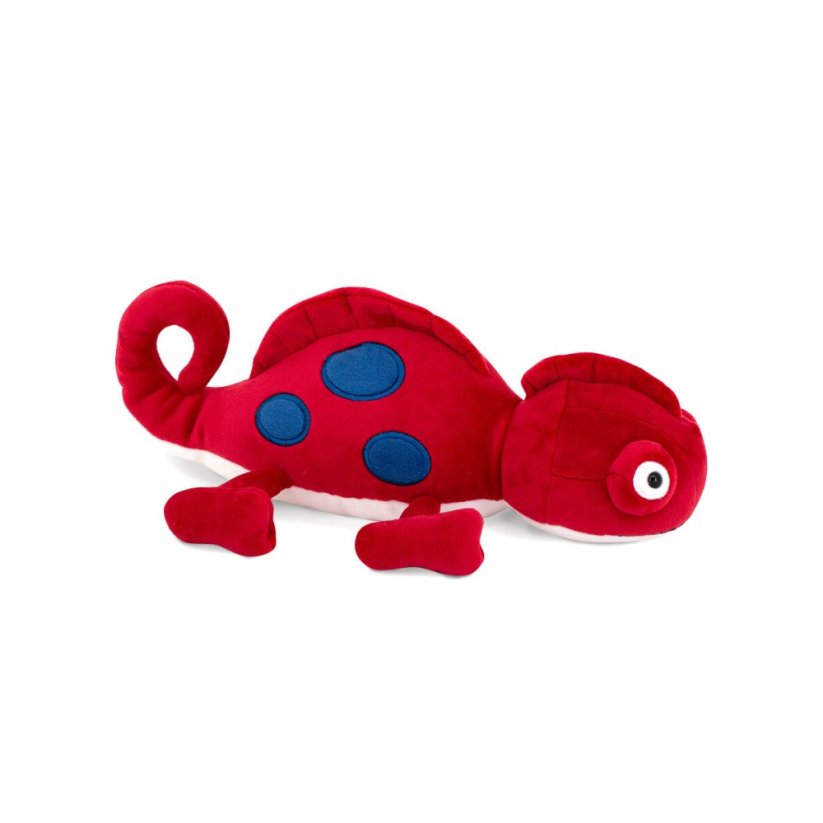 Plyšový chameleon Orange Toys - Red Chameleon 30 cm