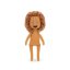 Látkový lvíček s ploutví 30 cm Cotti Motti Orange Toys - Simon Mermaid tail
