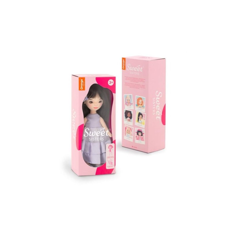 Látková panenka Orange Toys - Sweet sisters Lilu - Lilac dress