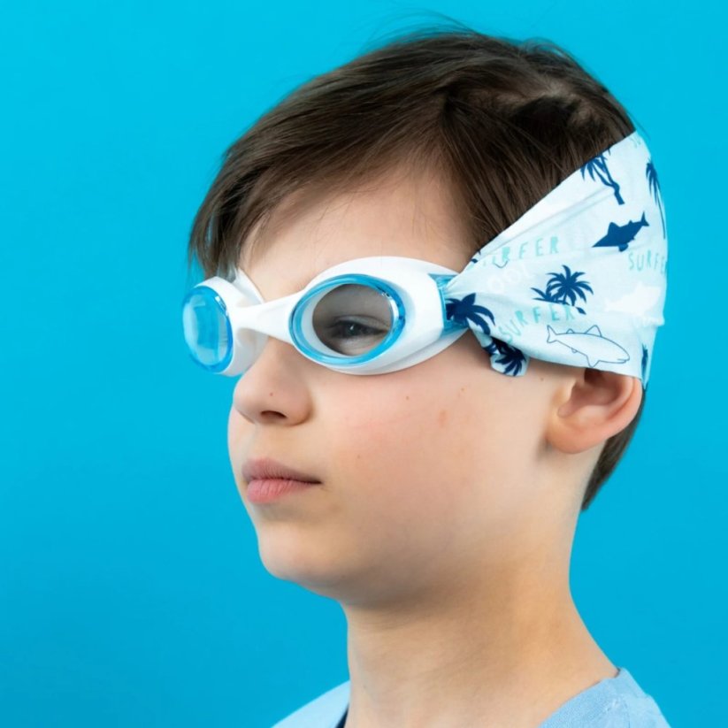 Plavecké brýle se šátkem 11 - 99let Waterplops - Black camouflage