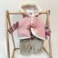 Oblečení pro panenku o velikosti 45cm De Cuna - Pink and beige set