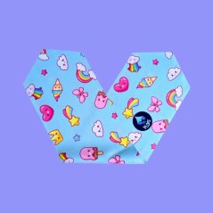 Dětské plavecké brýle se šátkem 3 - 10 let Waterplops - Kawaii