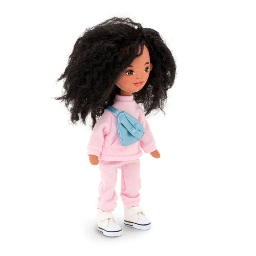 Látková panenka Orange Toys - Sweet sisters Tina - Pink Tracksuit