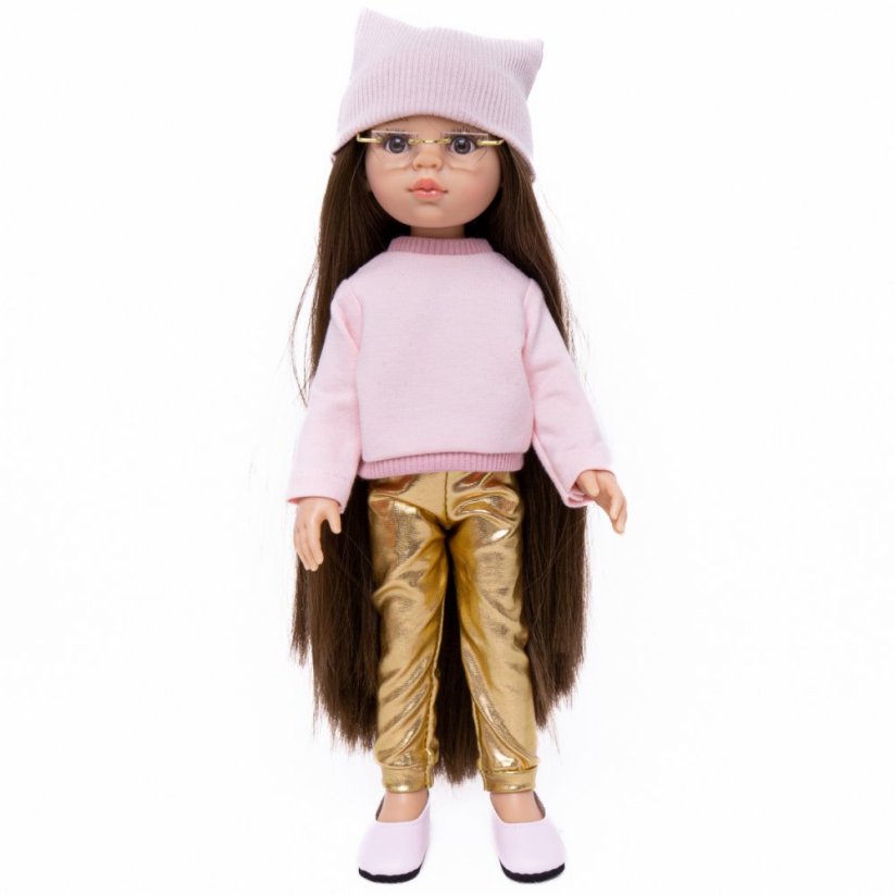 Set oblečení pro panenku Paola Reina a Minikane 32 cm By Loli - Sporty - Pink & Gold