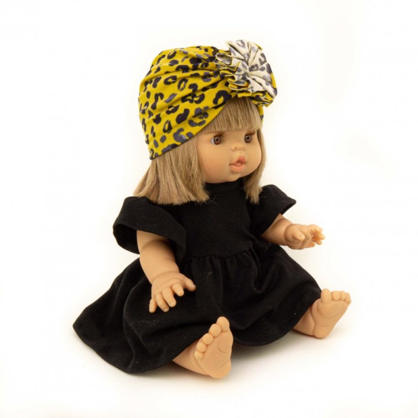 Šaty a turban pro panenku Minikane - Fairy Black and leo - By Loli