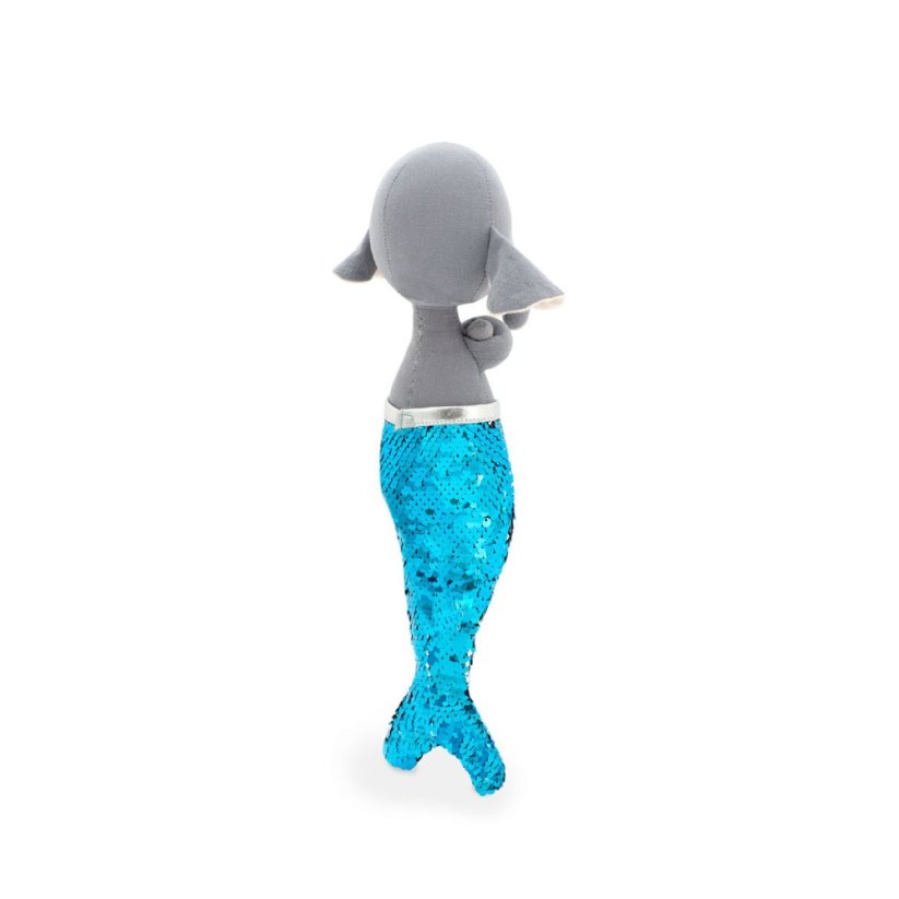 Látková slonička s ploutví 30 cm Cotti Motti Orange Toys - Alice Mermaid tail