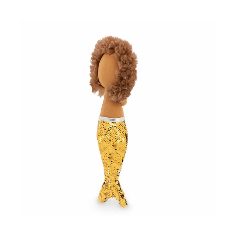 Látkový lvíček s ploutví 30 cm Cotti Motti Orange Toys - Simon Mermaid tail