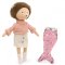 Látkový ježek s extra ploutví 30 cm Cotti Motti Orange Toys - Henry / Mermaid tail
