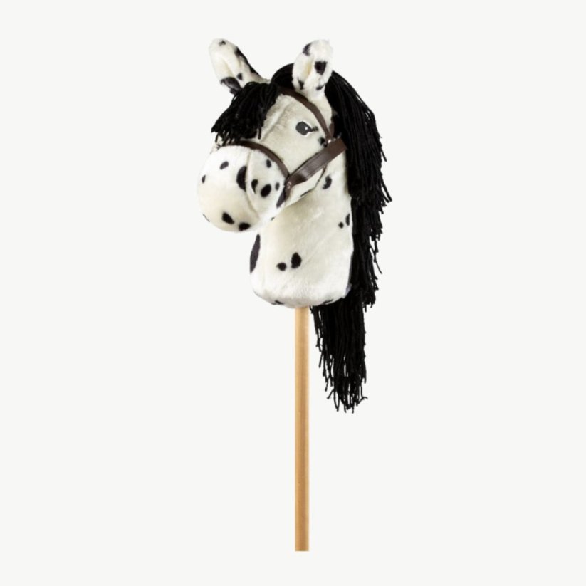 Hobby koník na tyči By Astrup - Hobby Horse White Spotted
