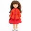Bunda pro panenku Paola Reina a Minikane 32 cm By Loli - Peplum Red