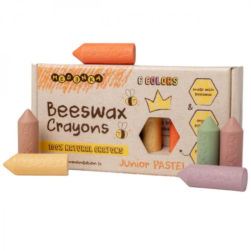 Přírodní voskovky z včelího vosku Medenka - Pastelové barvy 1+