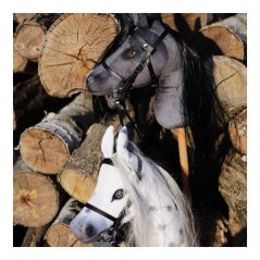 Hobby koník na tyči By Astrup - Hobby Horse Blaze Dark Grey